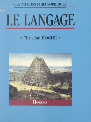 cover image of Le langage